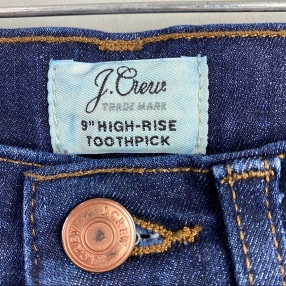 J. Crew 9” High-Rise Skinny Toothpick Jeans 27 - Picture 5 of 8